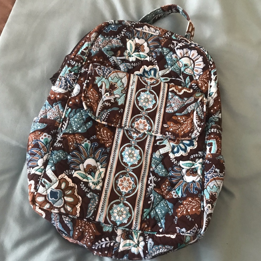 Vera Bradley retired java blue mini backpack